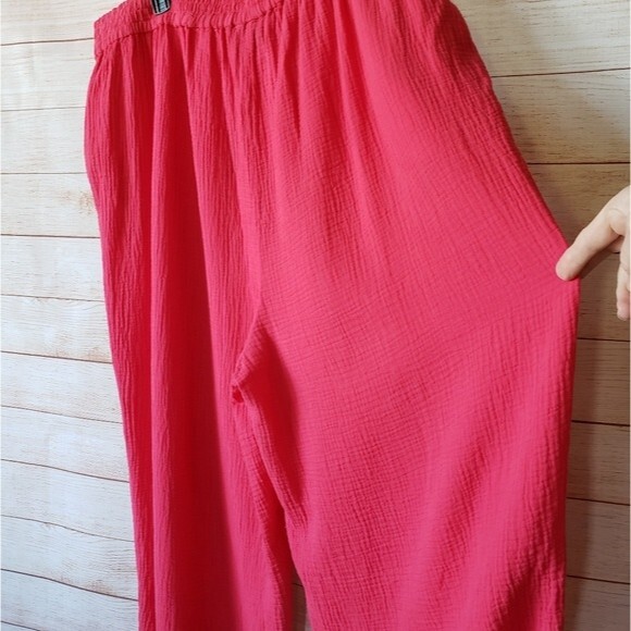 Saturday Sunday Anthropologie Wrinkle Elasticated Waist Jogger Pants w/Pockets - Picture 2 of 10